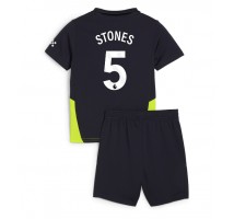 Manchester City John Stones #5 Koszulka Wyjazdowa dzieci 2024-25 Krótki Rękaw (+ krótkie spodenki)